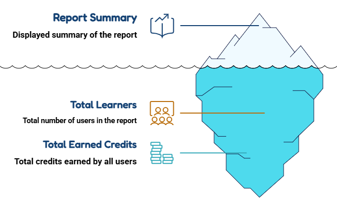 When the report is generated, the following summary is displayed_ - visual selection.png